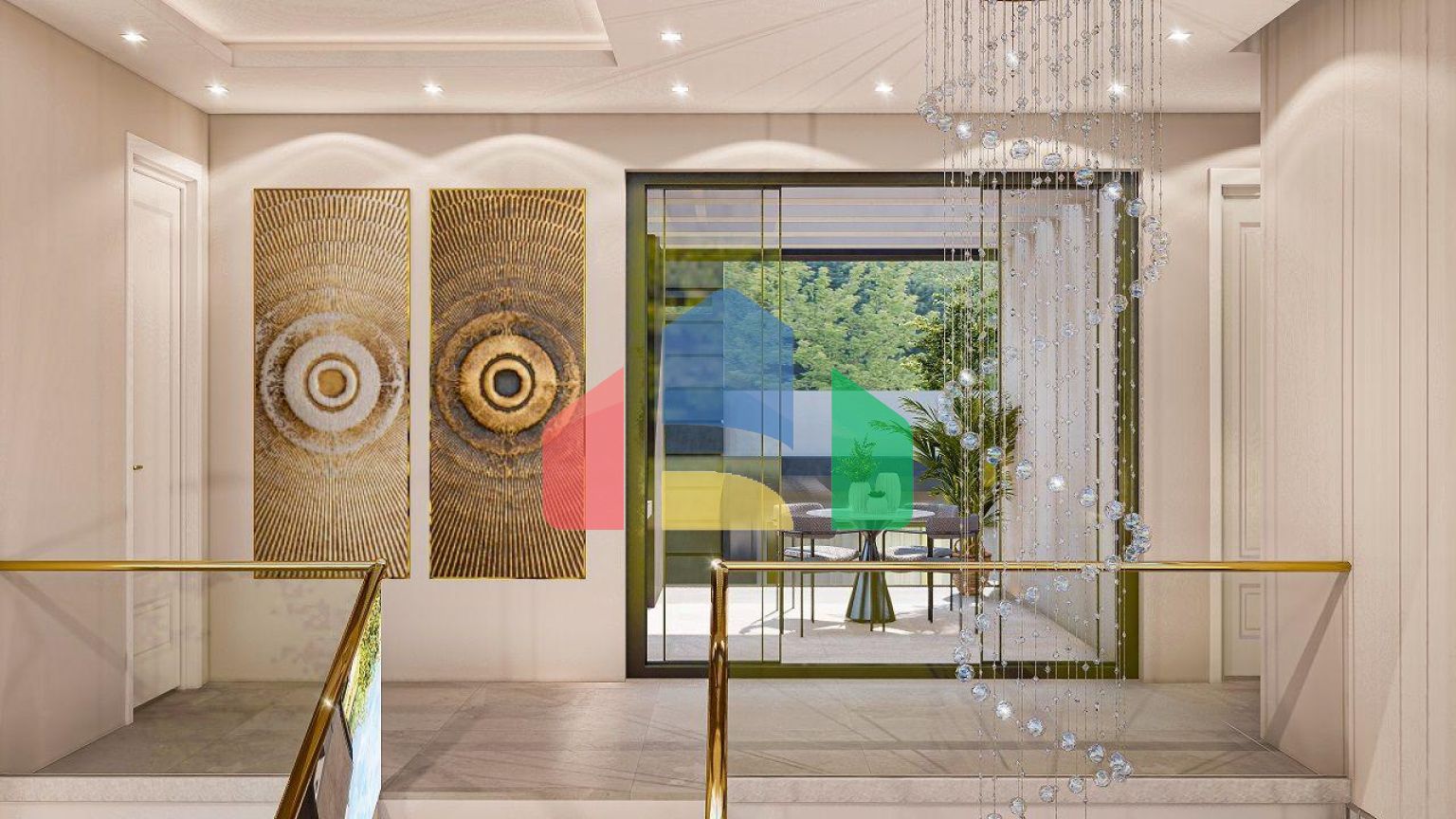 Вилла 4+1 (293 м2) с  собственным участком земли в 1 километре от моря