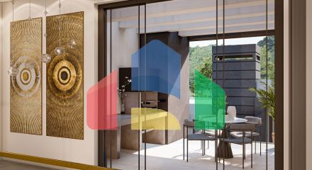 Вилла 4+1 (293 м2) с  собственным участком земли в 1 километре от моря