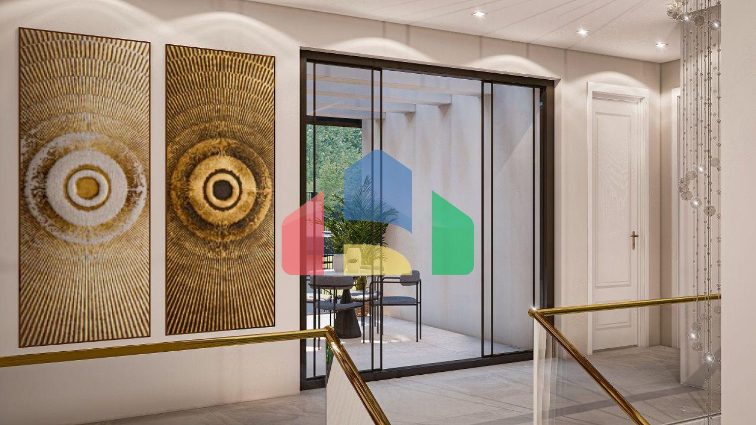 Вилла 4+1 (293 м2) с  собственным участком земли в 1 километре от моря