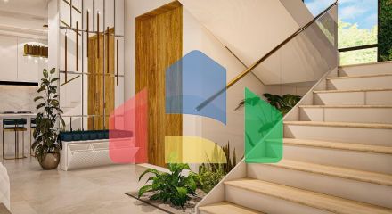 Вилла 4+1 (293 м2) с  собственным участком земли в 1 километре от моря