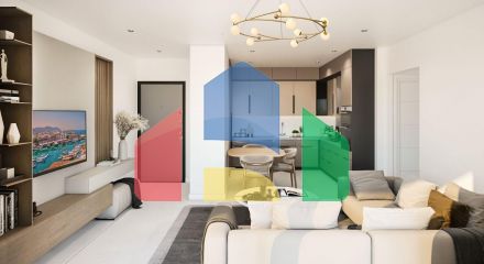 Квартира 2+1 (80 м2) в 400 метрах от моря в Фамагусте