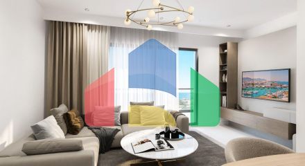 Квартира 2+1 (80 м2) в 400 метрах от моря в Фамагусте