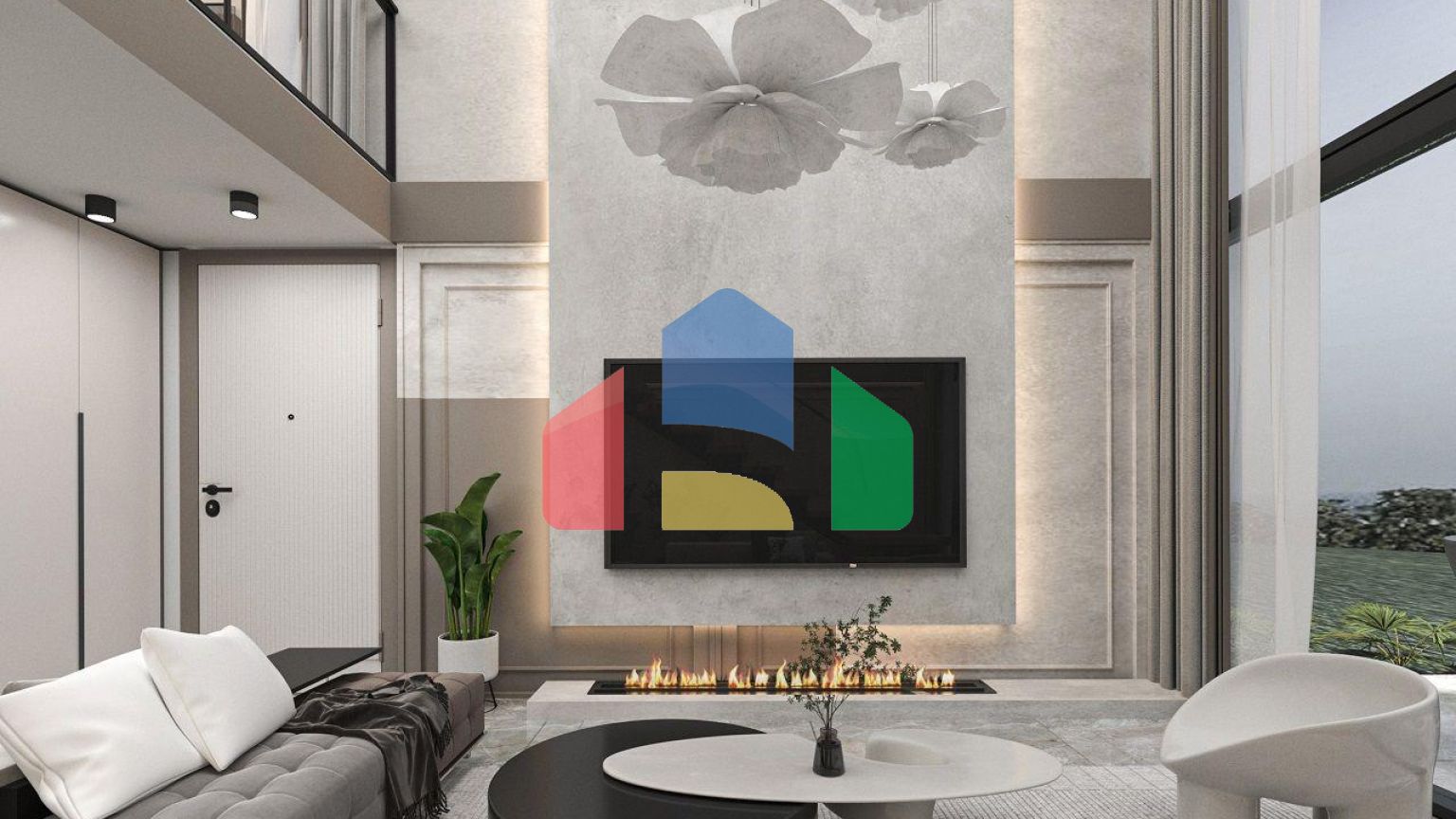 Квартира 1+1 Loft 63 м2 с террасой 10 м2 и садом 22 м2 в Татлысу