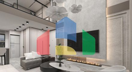 Квартира 1+1 Loft 63 м2 с террасой 10 м2 и садом 22 м2 в Татлысу