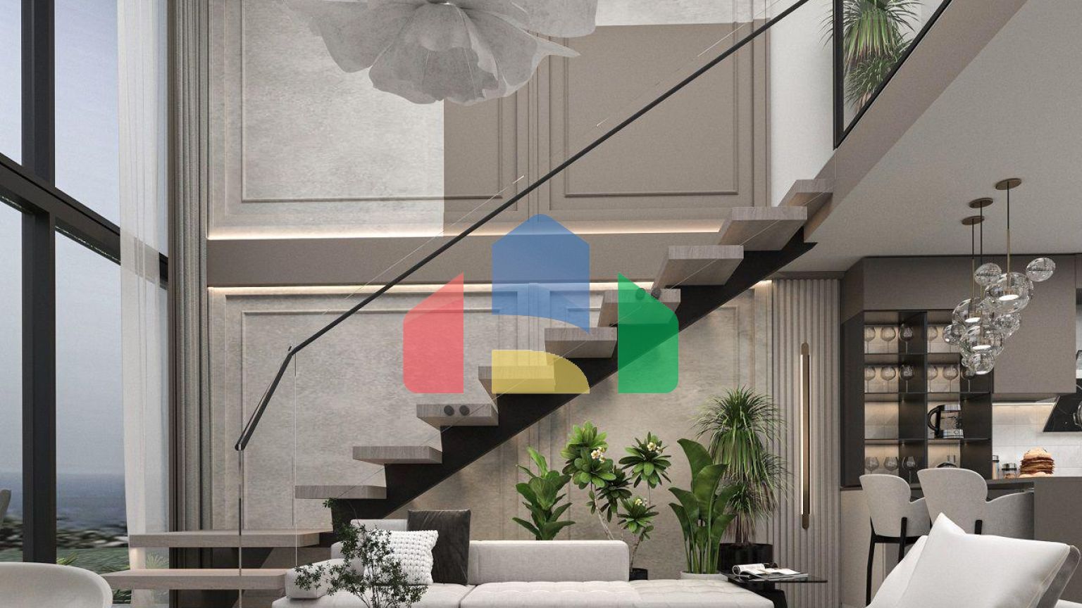 Квартира 1+1 Loft 63 м2 с террасой 10 м2 и садом 22 м2 в Татлысу