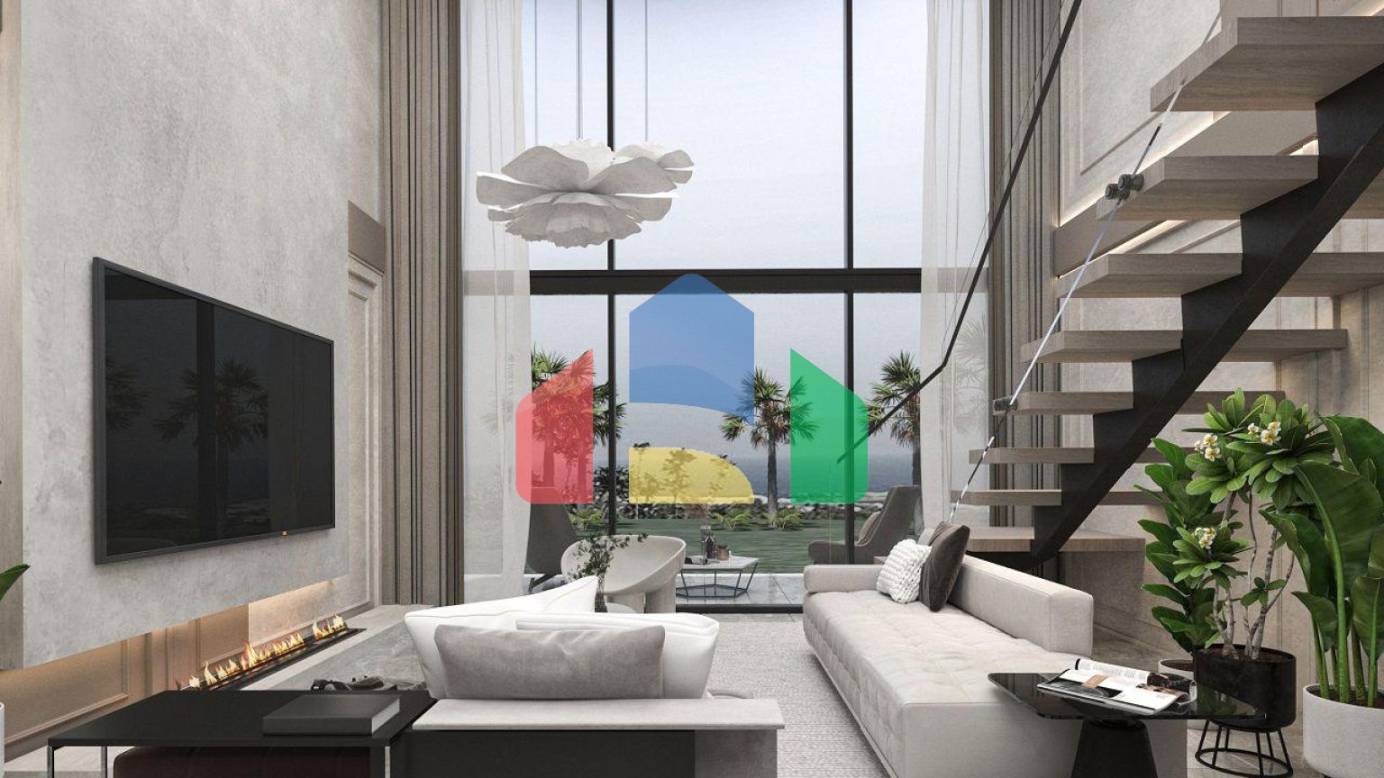 Квартира 1+1 Loft 63 м2 с террасой 10 м2 и садом 22 м2 в Татлысу