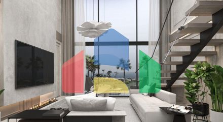 Квартира 1+1 Loft 63 м2 с террасой 10 м2 и садом 22 м2 в Татлысу