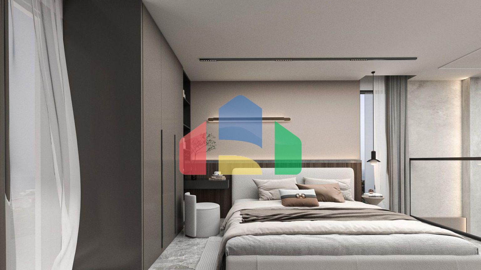 Квартира 1+1 Loft 63 м2 с террасой 10 м2 и садом 22 м2 в Татлысу