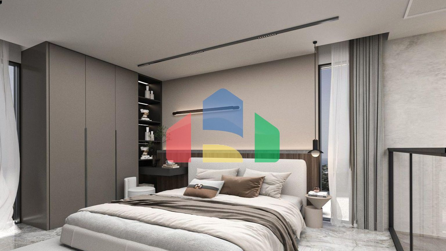 Квартира 1+1 Loft 63 м2 с террасой 10 м2 и садом 22 м2 в Татлысу