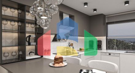 Квартира 1+1 Loft 63 м2 с террасой 10 м2 и садом 22 м2 в Татлысу