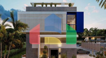 Квартира 1+1 Loft 63 м2 с террасой 10 м2 и садом 22 м2 в Татлысу