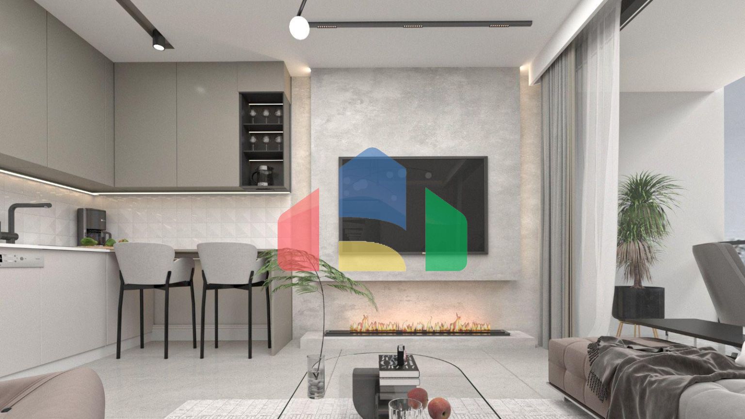 Квартира 1+1 Penthouse 48 м2 c террасой 34м2 в Татлысу