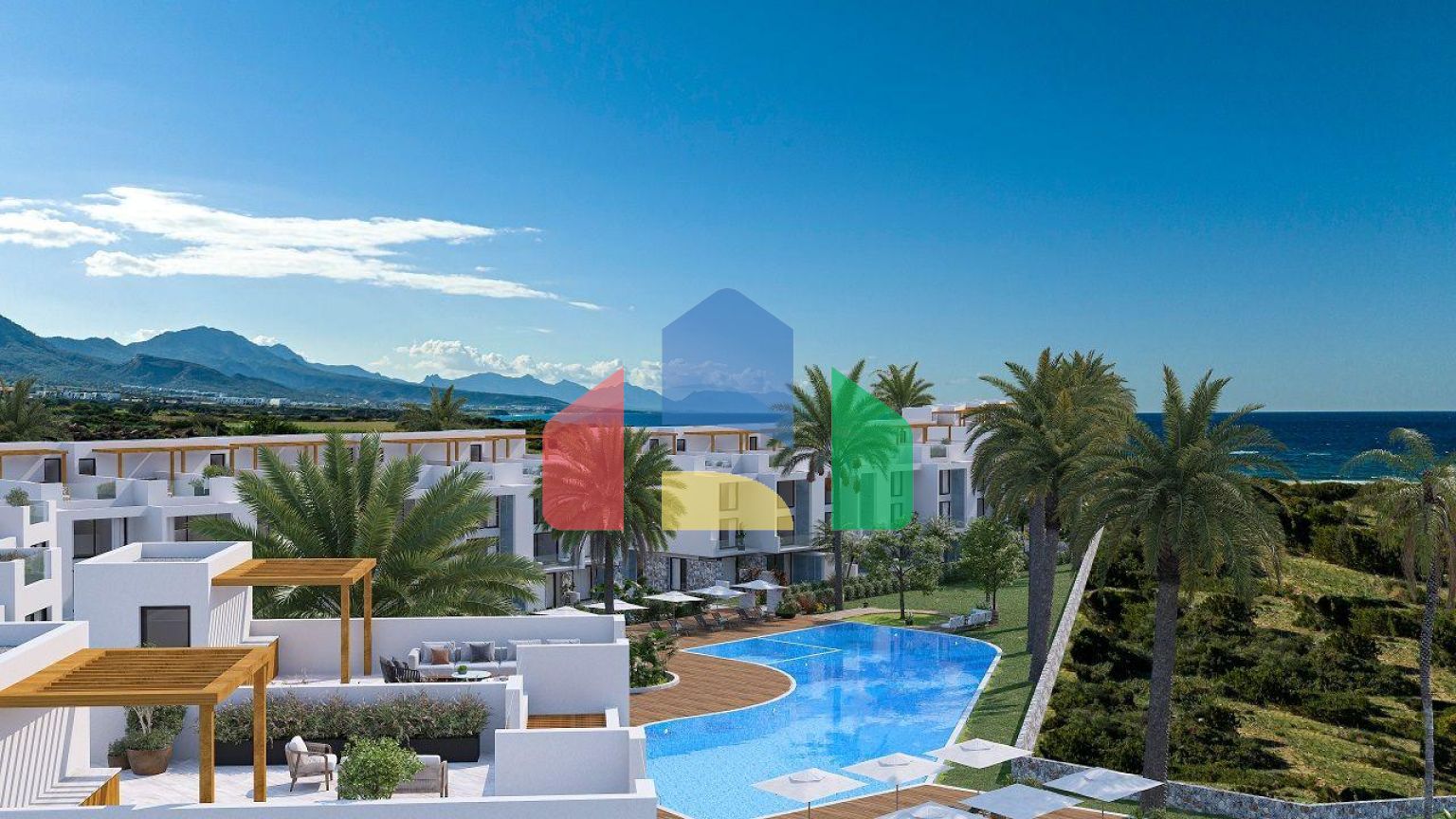 Двухкомнатная квартира 50 м2 + 10 м2 терраса  в 300 метрах от моря