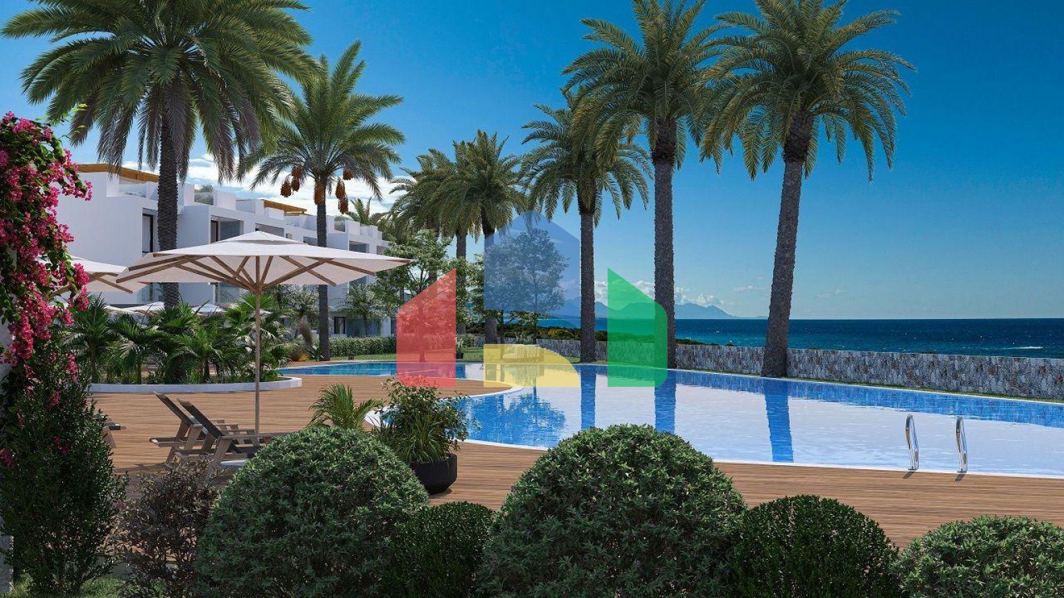 Квартира 1+1 Penthouse Duplex 80 м2 c двумя террасами в новом комплексе в Татлысу