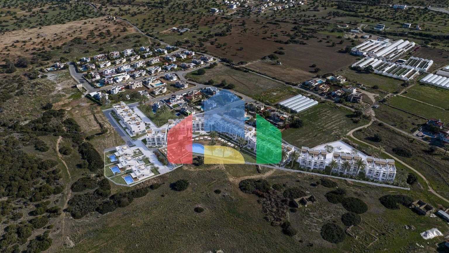 Квартира 2+1( 78 м2) с садом ( 21 м2) в новом комплексе в Татлысу