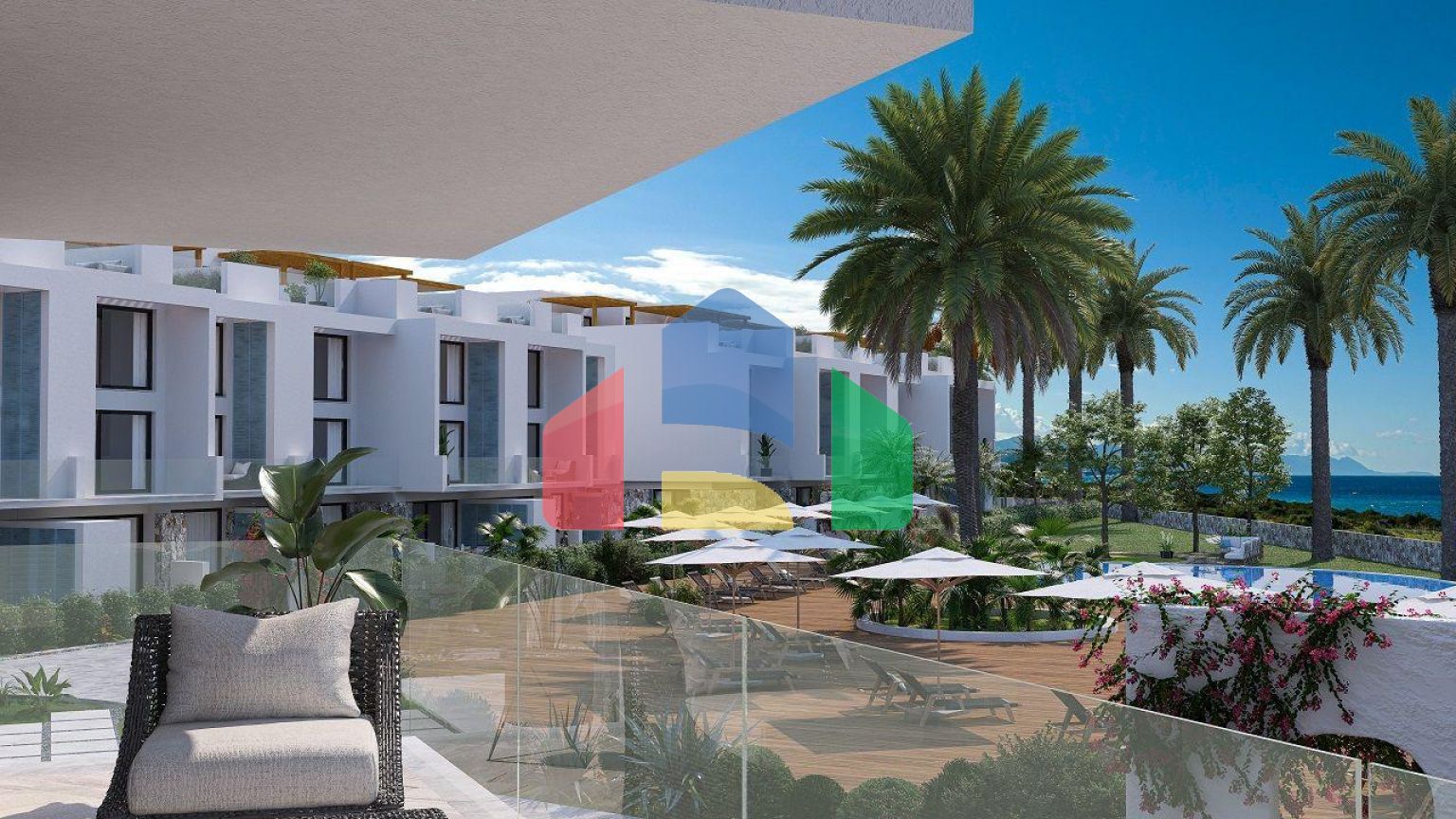 Квартира 2+1 Penthouse 105 м2 c двумя террасами в красивом комплексе в Татлысу