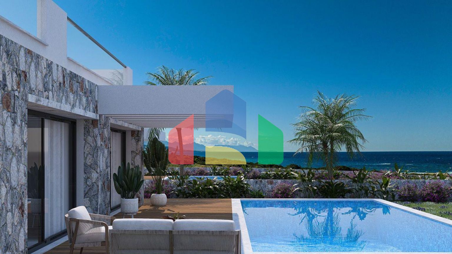 Квартира 2+1 Penthouse 105 м2 c двумя террасами в красивом комплексе в Татлысу