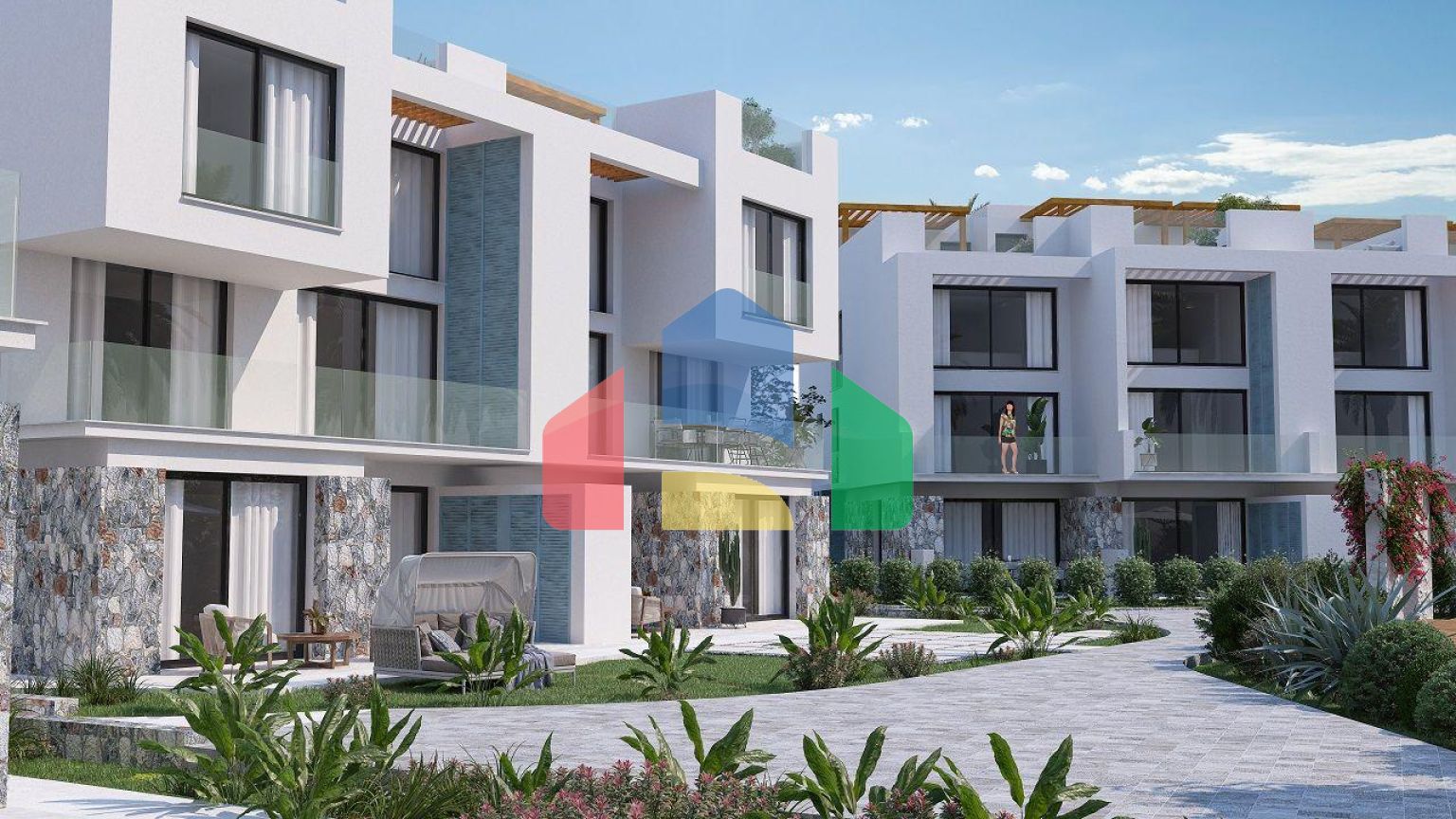 Квартира 2+1 Penthouse 105 м2 c двумя террасами в красивом комплексе в Татлысу