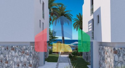 Bungalow 3 + 1 (125 m2) with two terraces in a beautiful complex in Tatlysu