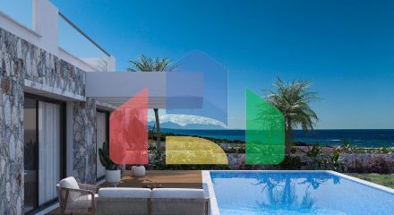 Bungalow 3 + 1 (125 m2) with two terraces in a beautiful complex in Tatlysu