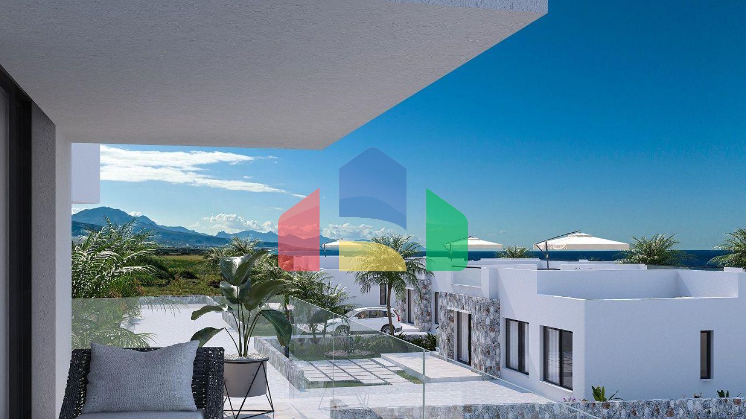 Бунгало 3+1 (125 м2) c двумя террасами в красивом комплексе в Татлысу