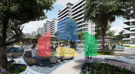 3-комнатные апартаменты 79 м2 с балконом 15 м2 в СПА-комплексе в 600 метрах от песчаного пляжа