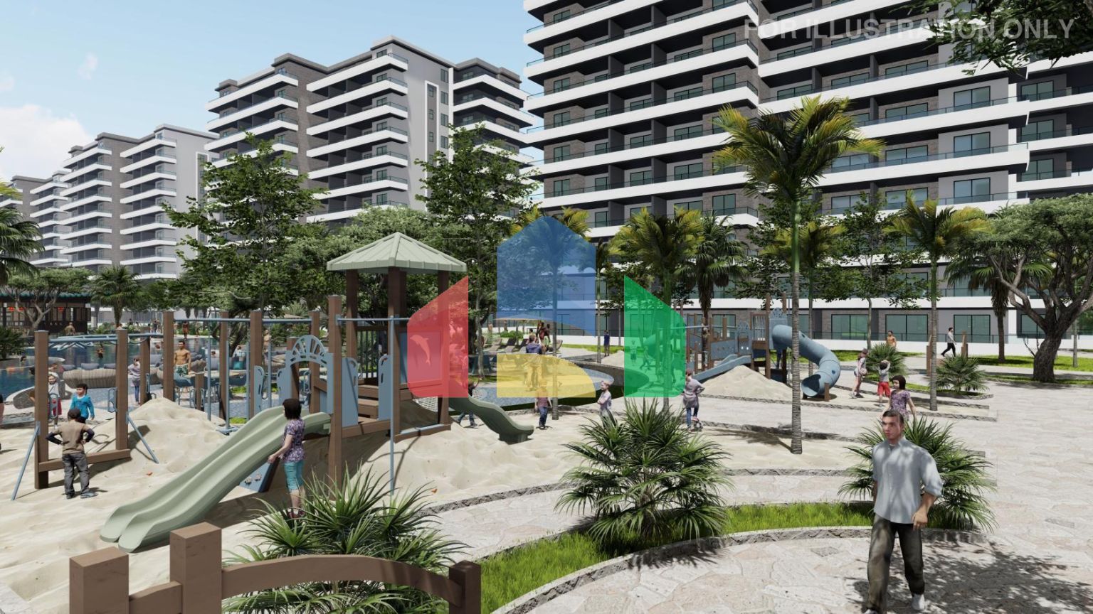 3-комнатные апартаменты 79 м2 с балконом 15 м2 в СПА-комплексе в 600 метрах от песчаного пляжа