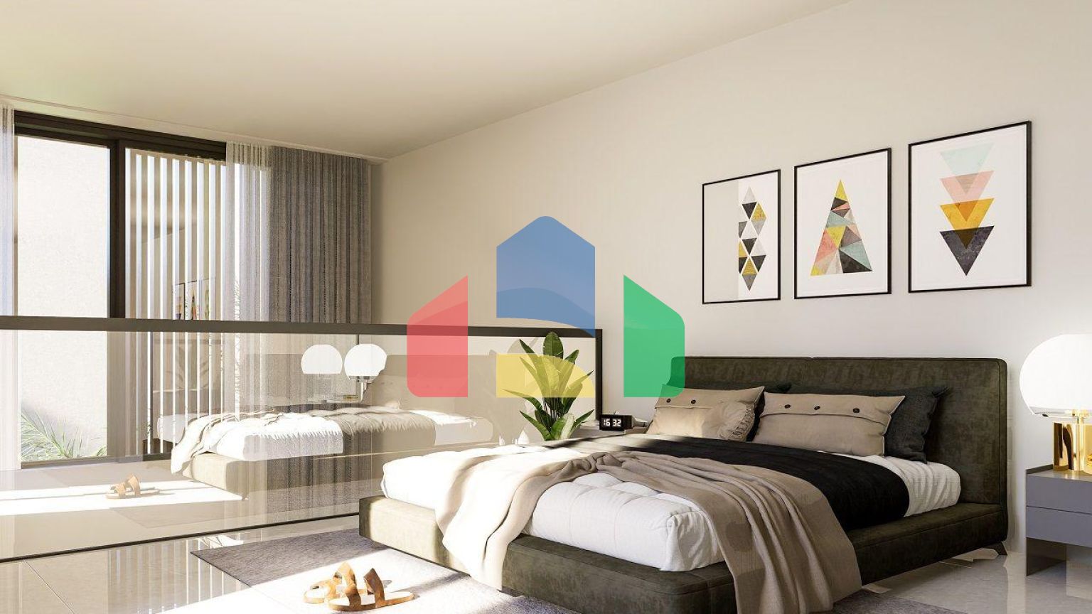 Квартира 2+1( 81 м2) с террасой  в 800 метрах от песчаного пляжа в Йенибоазичи