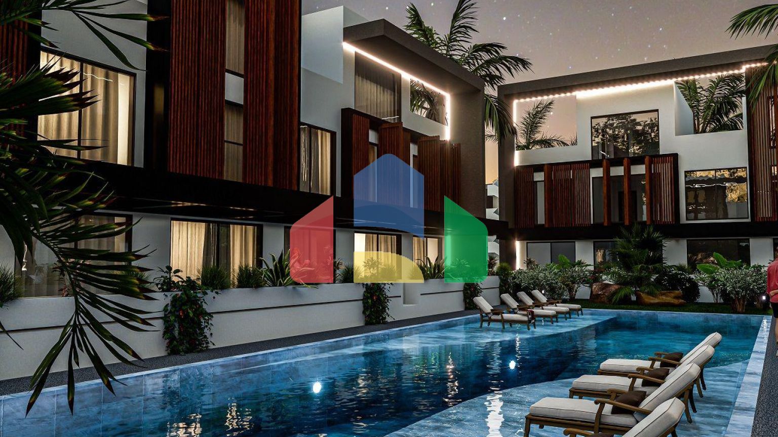 Квартира 2+1( 81 м2) с террасой  в 800 метрах от песчаного пляжа в Йенибоазичи