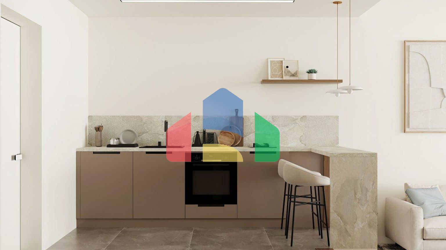 Студия 37 м2 с террасой 8 м2 в роскошном  новом комплексе