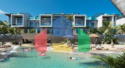 Studio Penthouse 37 m2 with a private pool of 15 m2 in a new complex