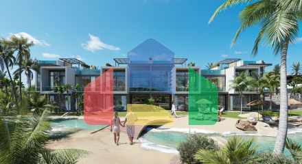 Studio Penthouse 37 m2 with a private pool of 15 m2 in a new complex