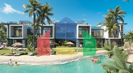 Studio Penthouse 37 m2 with a private pool of 15 m2 in a new complex