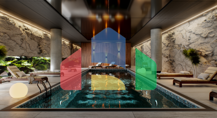 Студия Penthouse 37 м2 с частным бассейном 15 м2 в новом комплексе Студия Penthouse 37 м2 с частным бассейном 15 м2 в новом комплексе