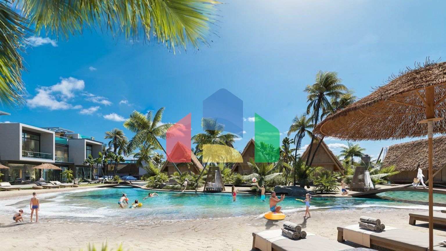 Студия Penthouse 37 м2 с частным бассейном 15  м2 в новом комплексе