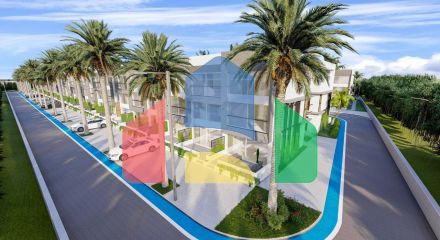 Studio Penthouse 38 m2 in a new complex 600 meters from the beach in Iskele