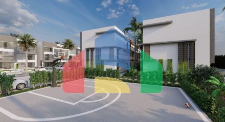 Studio Penthouse 38 m2 in a new complex 600 meters from the beach in Iskele