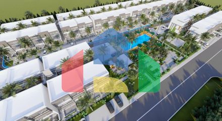 Студия Penthouse 38 м2 в новом комплексе в 600 метрах от пляжа в Искеле