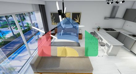 Студия Penthouse 38 м2 в новом комплексе в 600 метрах от пляжа в Искеле