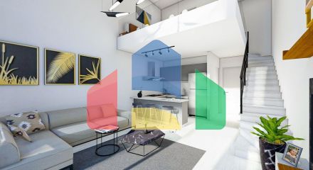 Двухкомнатная квартира  Loft 56 м2 в новом комплексе в 600 метрах от пляжа