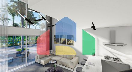 Двухкомнатная квартира  Loft 56 м2 в новом комплексе в 600 метрах от пляжа