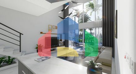 Двухкомнатная квартира  Loft 56 м2 в новом комплексе в 600 метрах от пляжа