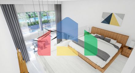Двухкомнатная квартира  Loft 56 м2 в новом комплексе в 600 метрах от пляжа