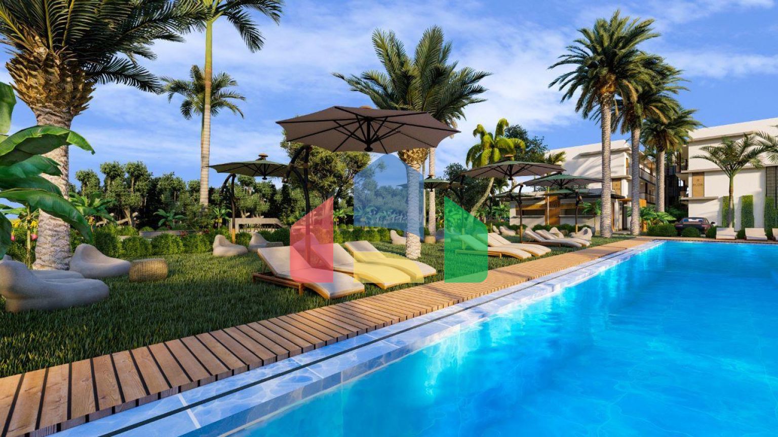 Двухкомнатная квартира  Loft 56 м2 в новом комплексе в 600 метрах от пляжа