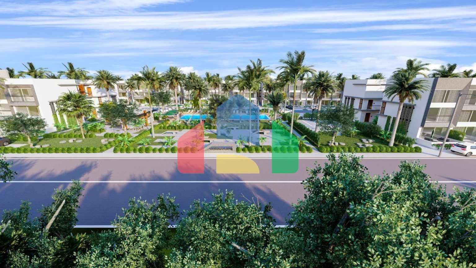 Двухкомнатная квартира  Loft 56 м2 в новом комплексе в 600 метрах от пляжа