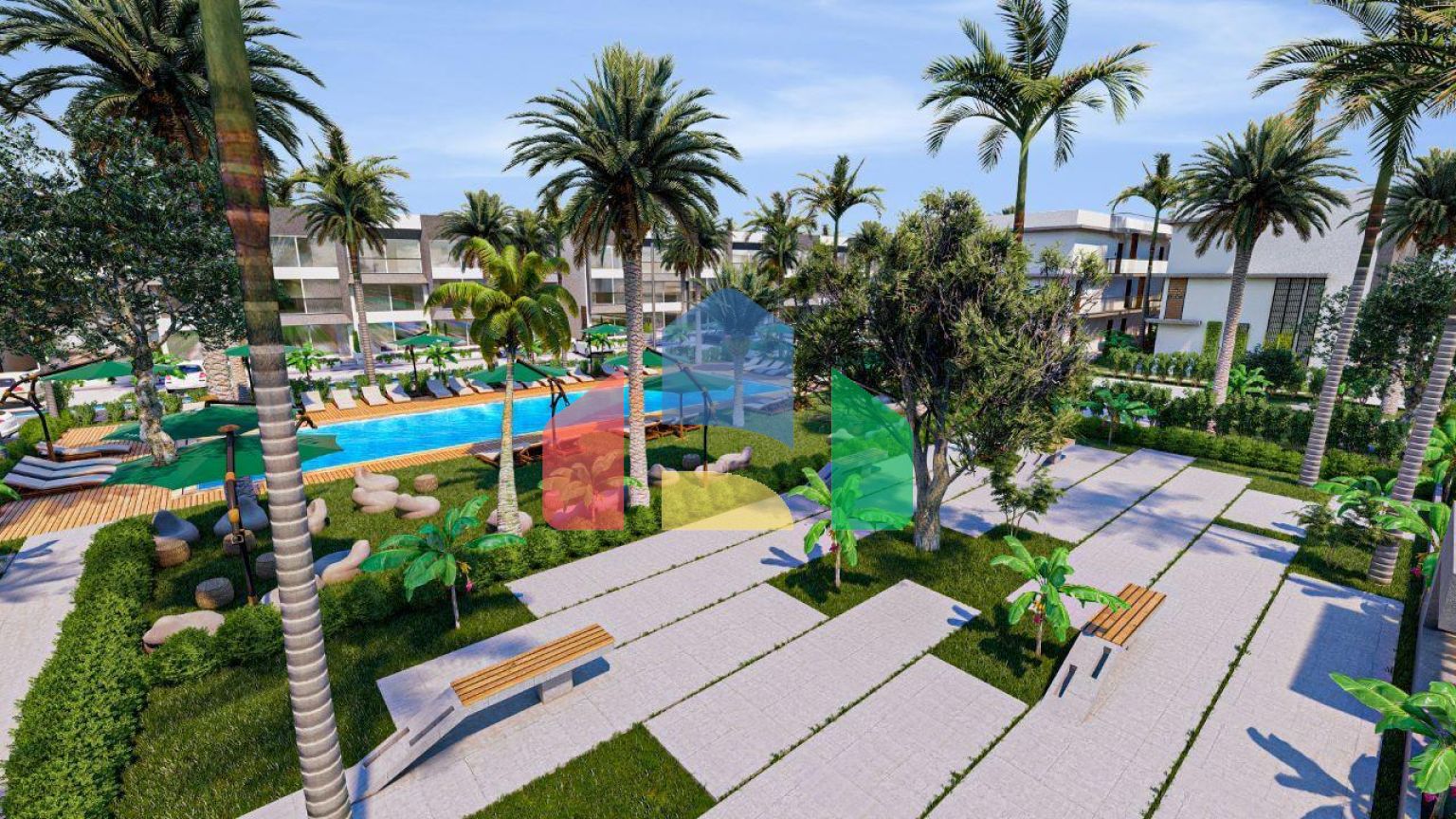 Двухкомнатная квартира  Loft 56 м2 в новом комплексе в 600 метрах от пляжа