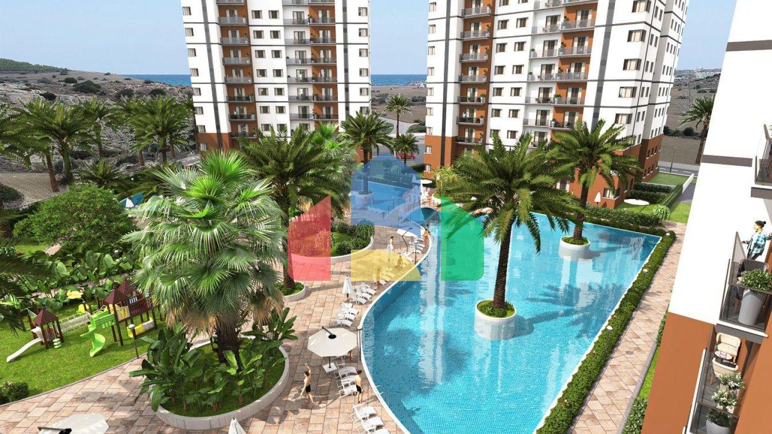 Студия 32м2 в новом комплексе в Боазе