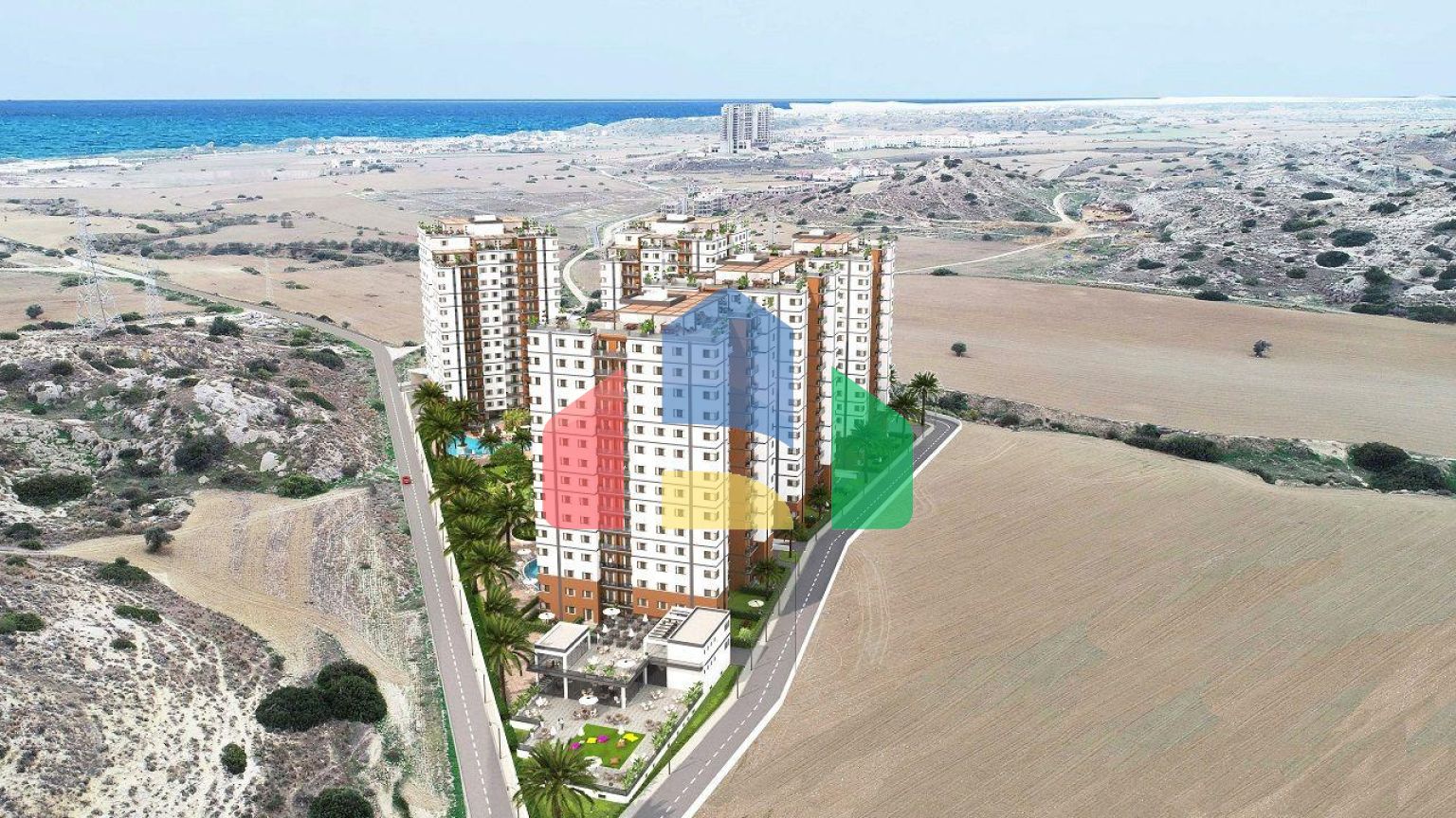 Студия 32м2 в новом комплексе в Боазе