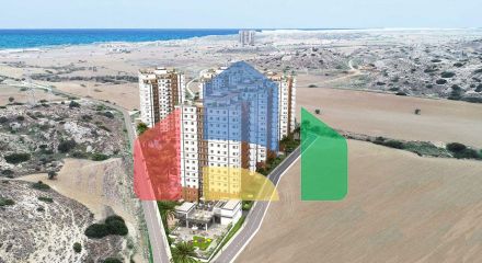 Двухкомнатная квартира 45м2 в новом комплексе в Боазе