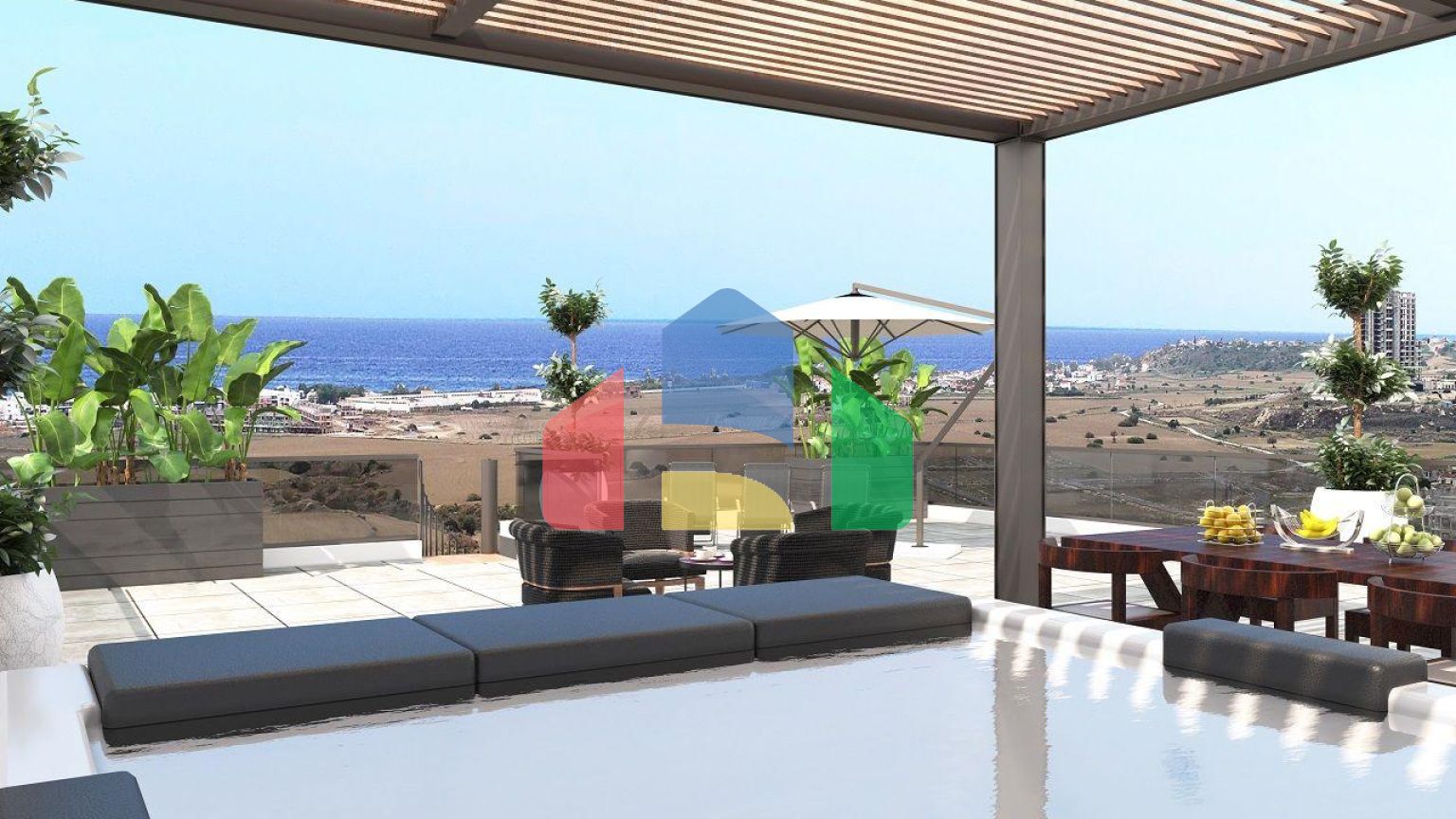 Двухкомнатная квартира 45м2 в новом комплексе в Боазе